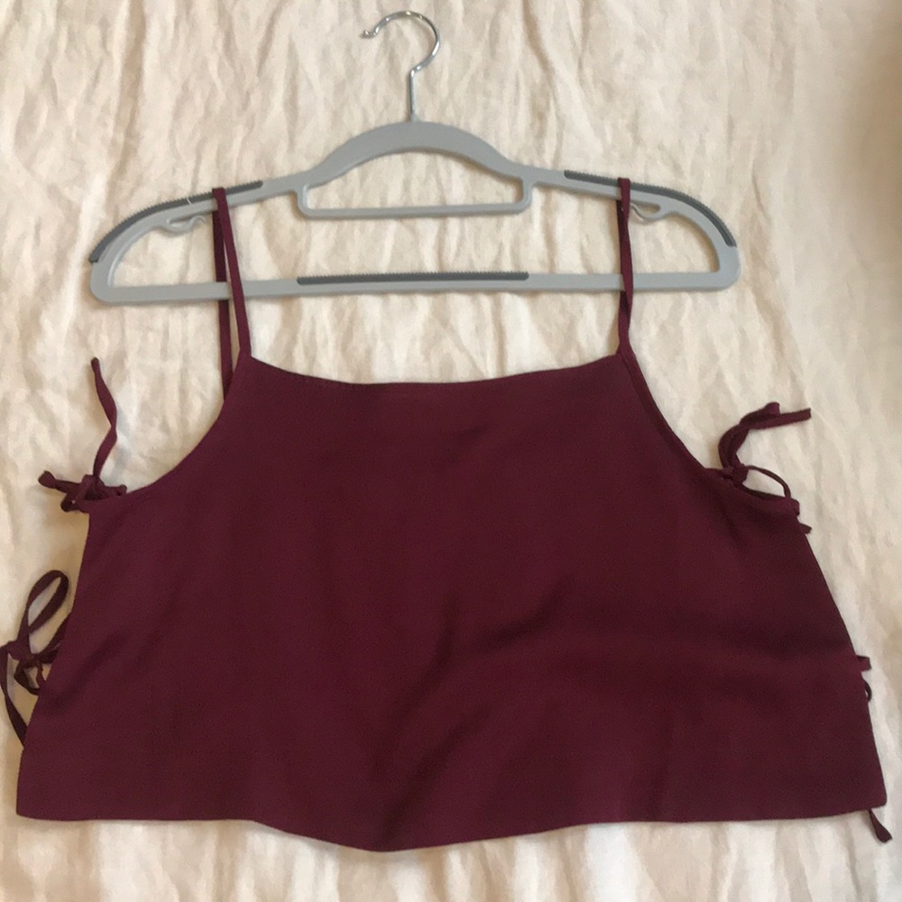 Open side crop top